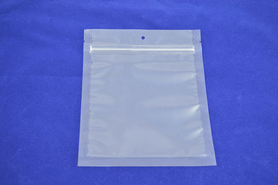 Eco Snack Food Poly Zipper Pouches Packaging Clear SGS FDA Approved