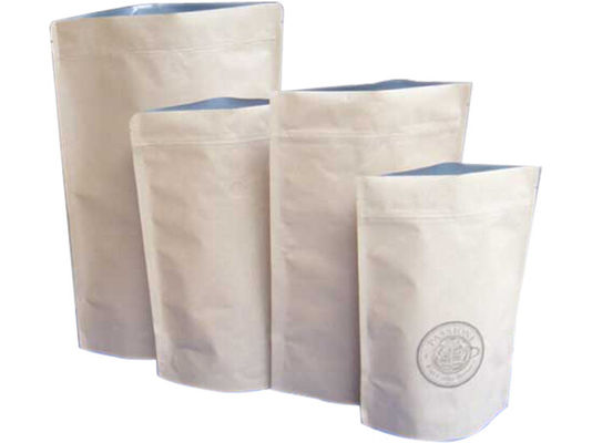 Moisture Proof Aluminum Foil Stand Up Pouch Packaging With Zip Lock