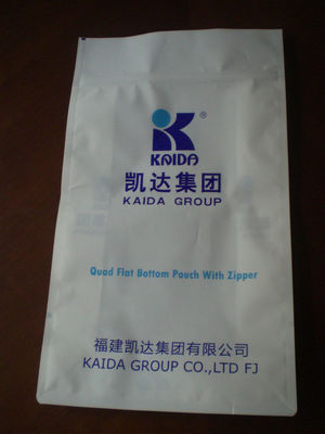 Plastic Industrial Stand UP Pouch Packaging White Laminating OEM