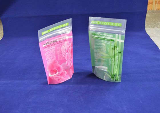 Small Size laminated Stand Up Pouch Packaging With Reclosable Zipper