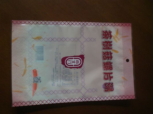 Tiga Side Seal Food Pouch Packaging Untuk Sandwich Offset Printing