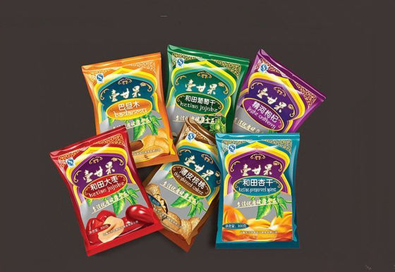 Dry Fruit / Nut Food Pouch Packaging Bag Eco-friendly With Mid-seal