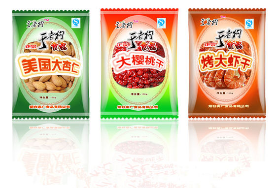 Dry Fruit / Nut Food Pouch Packaging Bag Eco-friendly With Mid-seal