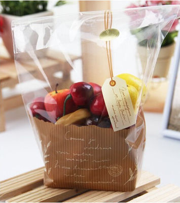 Food Grade Custom Printed Transparent Opp Plastic Bag For Bread