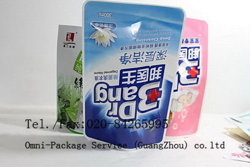 Stand Up Pouch Personal Care Packaging Bag For Jelly / Pet Food and Washing Powder