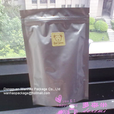 Alüminyum Folyo Zip Kilidi Çanta / Açılıp kapanabilir Folyo Torbalar UP Standı