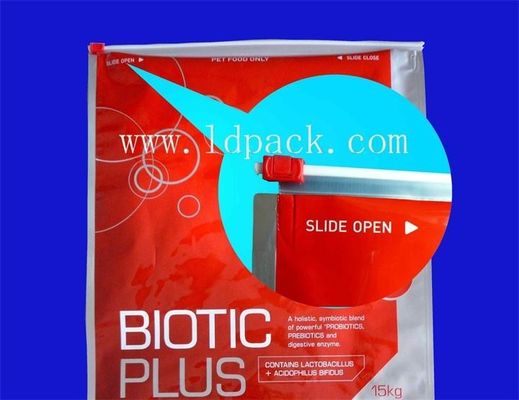 Hijau datar Plastik Tas Bawah Slider Pouch Dengan Reclosable Zipper