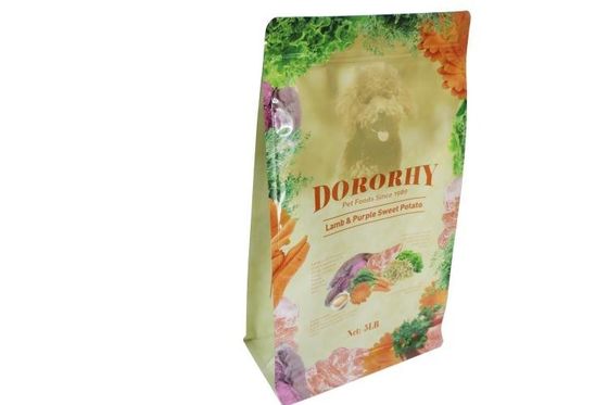 Custom Laminated Packaging Stand Up Pouch With Zipper For Pet Food