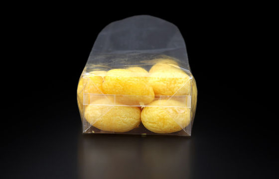 Heat Seal Block Bottom Bags , Snack Food Flat Bottom Pouch