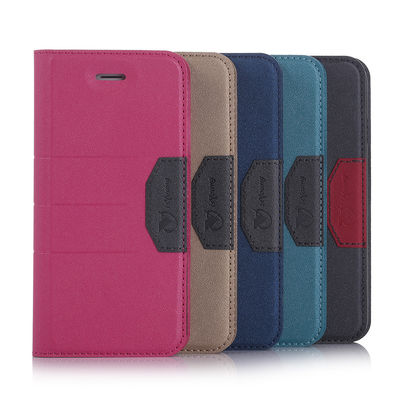 Black Luxury Flat Leather Flip Stand Wallet Case Cover For Apple iPhone 6 4.7"