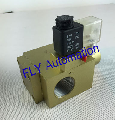 Packing Mechine বাতাস চালিত ড্রিল Solenoid এছাড়া হার্টের ভালভ Poppet ধরন পিতল দেহ G1 2 পাউচ "